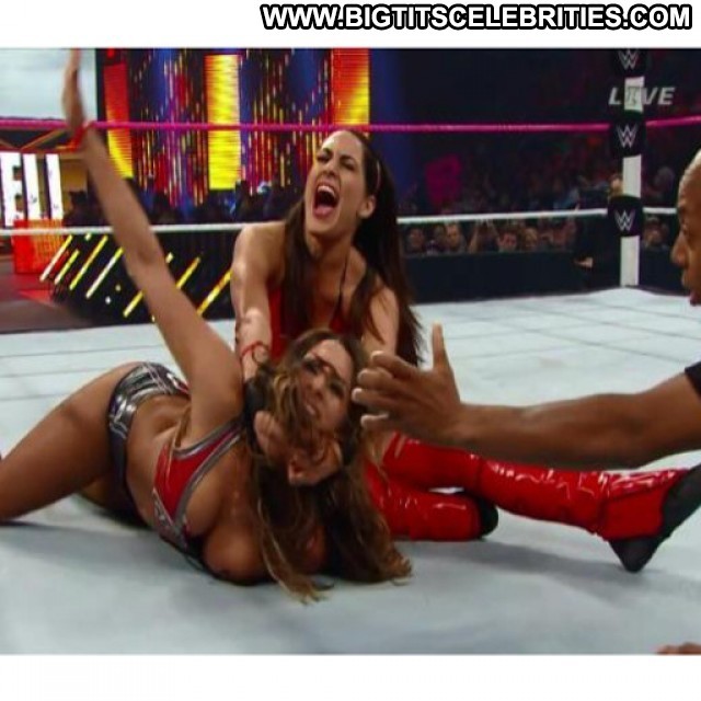 Nikki Bella Wwe Monday Night Raw Celebrity Brunette Athletic Cute Big