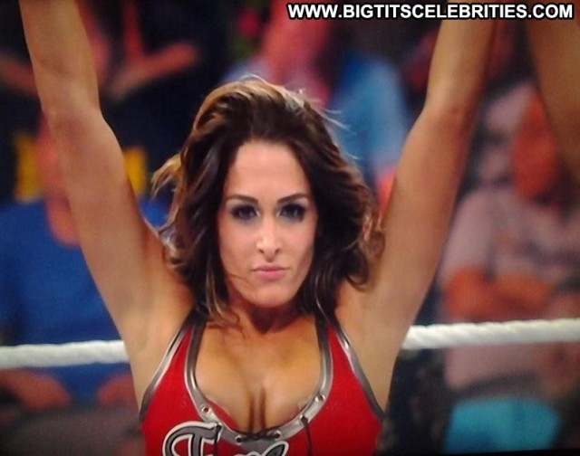 Nikki Bella Wwe Monday Night Raw Athletic Big Tits Brunette Cute