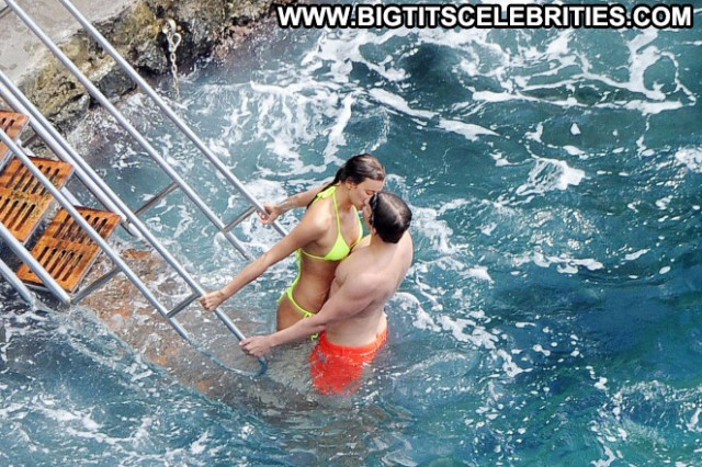 Irina Shayk Posing Hot Paparazzi Babe Beautiful Bra Celebrity
