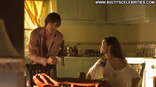 Jessica Whitaker Shirt Kitchen Celebrity Posing Hot Beautiful Braless Babe Straight