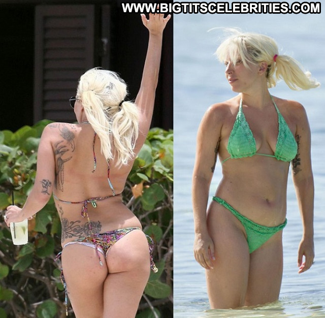 Lady Gaga No Source Beautiful Beach Celebrity Bahamas Posing Hot Sexy