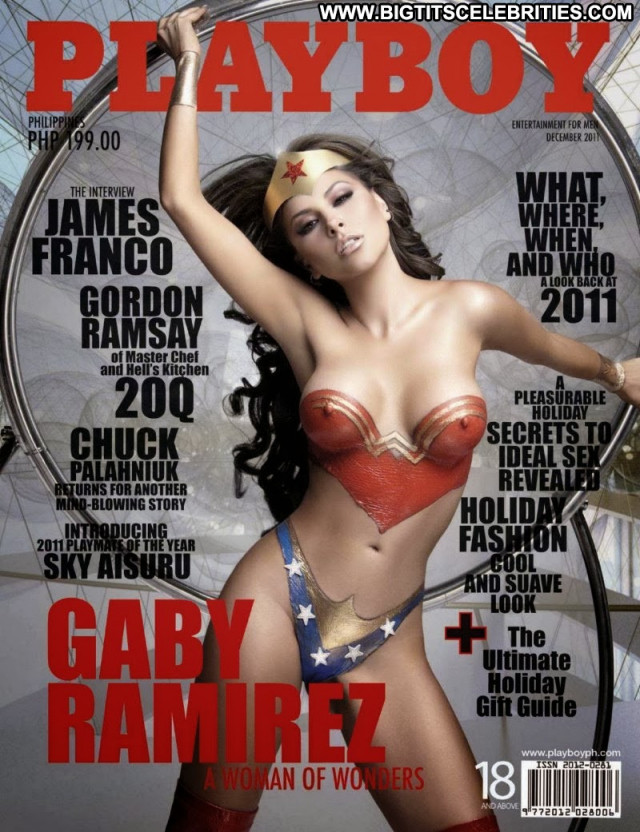 Gaby Ramirez Wonder Woman Body Paint Posing Hot Celebrity Babe Nude