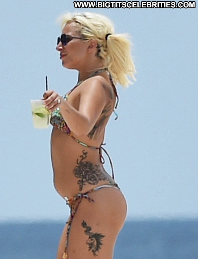 Lady Gaga No Source Posing Hot American Bikini The Bahamas Beautiful