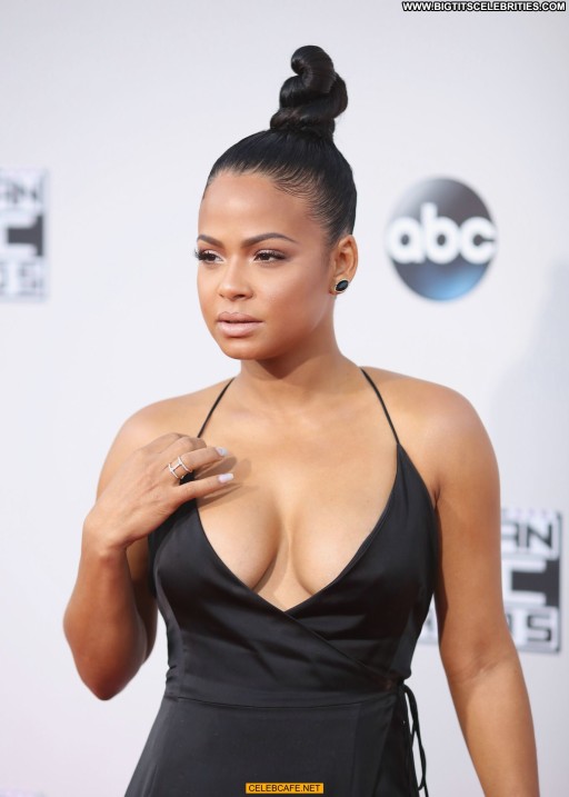 Christina Milian American Celebrity Sex Straight Babe Sexy Awards Cleavage Posing Hot Beautiful