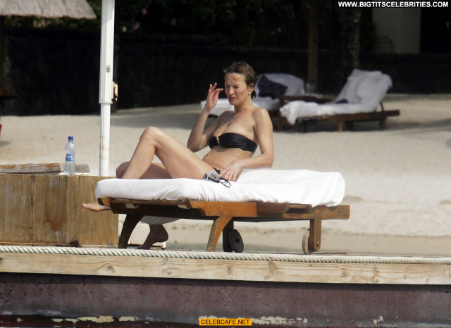 Karen Mulder The Beach Beach Babe Posing Hot Topless Celebrity Toples
