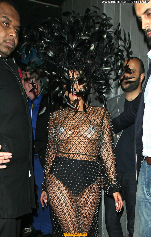 Lady Gaga No Source London Gag Topless Pasties Posing Hot Babe Toples
