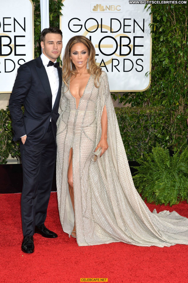 Jennifer Lopez Golden Globe Awards Sexy Celebrity Cleavage Sex Babe
