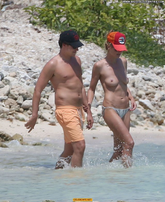 Heidi Klum No Source  Beach Babe Topless Toples Mexico Posing Hot