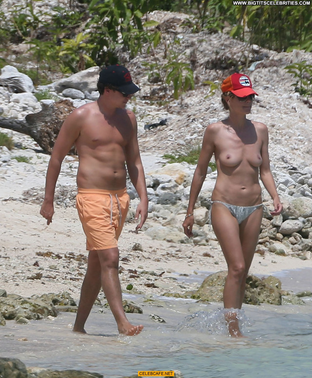 Heidi Klum No Source Babe Toples Posing Hot Mexico Beautiful Beach