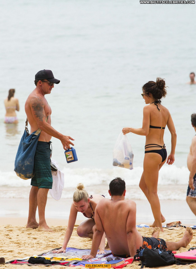 Annalynne Mccord Posing Hot Celebrity Beach Babe Bikini Beautiful