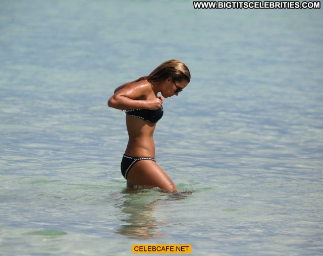 Sylvie Van Der Vaart No Source Black Beautiful Babe Bikini Celebrity