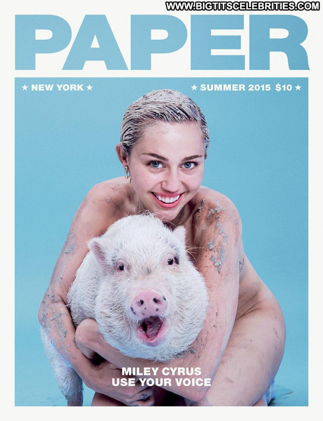 Miley Cyrus Full Frontal Magazine Posing Hot Celebrity Beautiful Pain