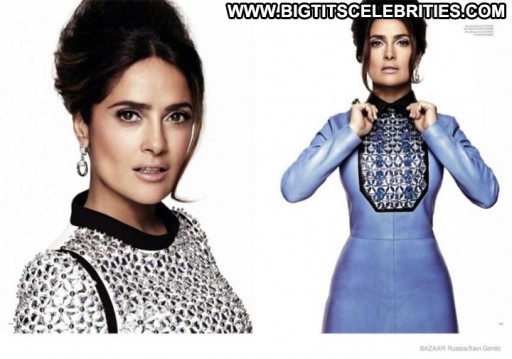 Salma Hayek Beautiful Babe Russia Paparazzi Straight Celebrity Posing Hot