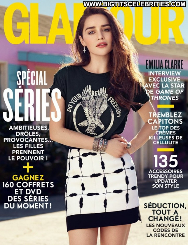 Emilia Clarke Posing Hot Glamour France Celebrity Magazine Beautiful