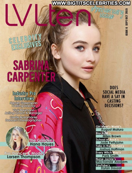 Sabrina Carpenter Magazine Beautiful Paparazzi Straight Posing Hot Babe Car Celebrity