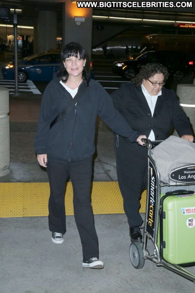 Pauley Perrette Lax Airport Angel Los Angeles Celebrity Lax Airport