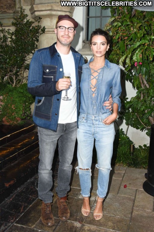 Emily Ratajkowski Straight Babe Paparazzi Angel Posing Hot Los Angeles Celebrity Denim Beautiful