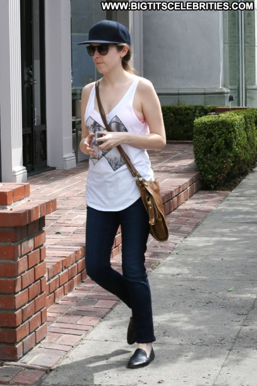 Anna Kendrick Celebrity Straight Jeans Beautiful Paparazzi Babe Posing Hot