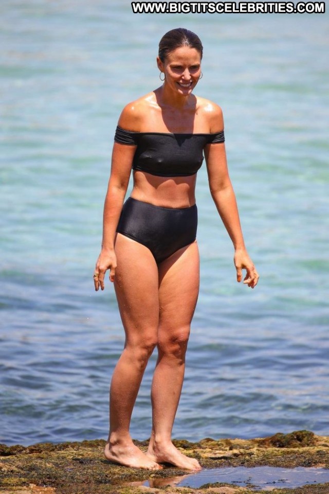 Jodi Gordon No Source Beach Posing Hot Bikini Beautiful Black
