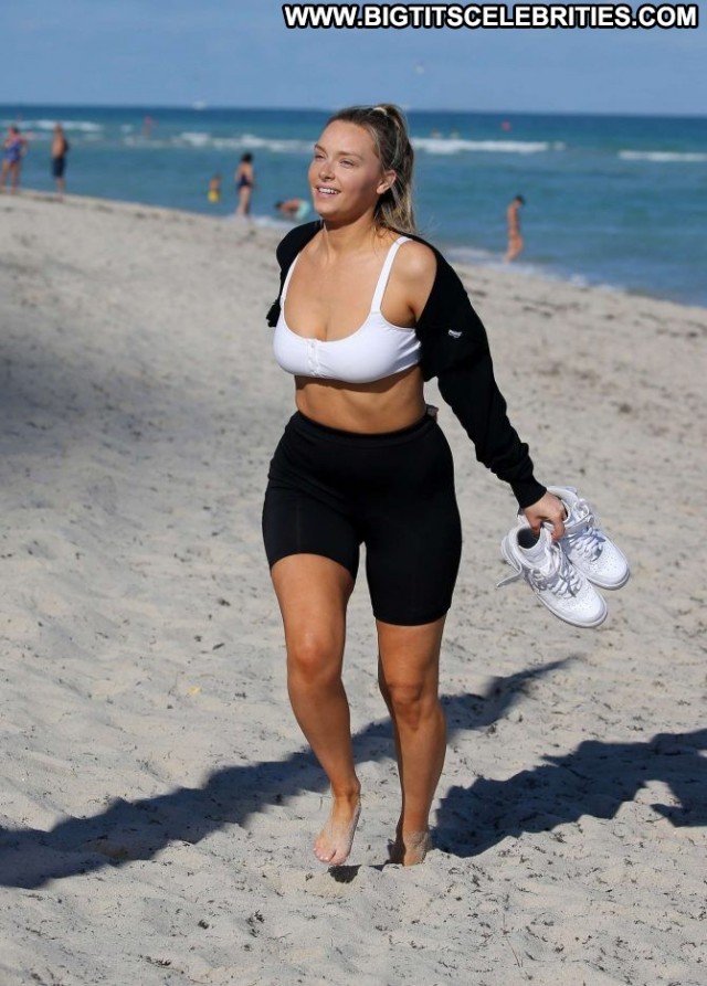 Camille Kostek The Beach  Beautiful Celebrity Posing Hot Babe Beach
